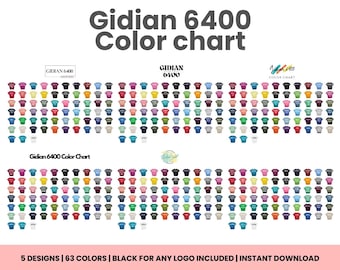 Gildan 64000 Color Chart Colors Gildan Softstyle T-shirt G640 feat Women's Mockups Print On Demand Gildan 64000 Tshirt Color Chart Mens