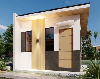 DISEÑO DE CASA PEQUEÑA 4X4 16M² 5X5