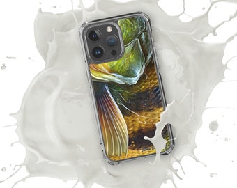 Fishing Inspired iPhone Case - "Realistic Smallie Skin Design" - | Unique Angler Accessory | Durable Phone Protection | Gift for Him