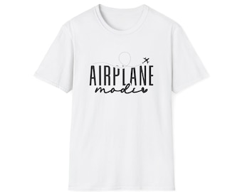 Airplane Mode T-Shirt | Travel Enthusiast Gift, Aviation Lover Tee, Aircraft Design Shirt, Adventure Apparel, Jet Set Style