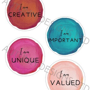 Affirmation Station Cut-outs for Classroom, Positive Affirmation ...