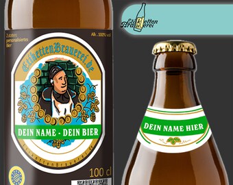 Personalisierte Bier Etiketten für dein Lieblingsbier als persönliches Geschenk, Bieretikett für Geburtstag, JGA, Hochzeit oder Vatertag #Ag