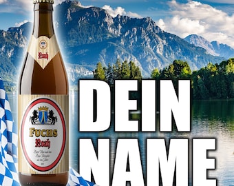 Personalisierte Bier Etiketten für dein Lieblingsbier als persönliches Geschenk, Bieretikett für Geburtstag, JGA, Hochzeit oder Vatertag #FE