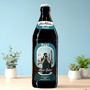Personalisiertes Fotograf Bier Etikett | Geschenk für Fotografen, Videografen, Kamerabegeisterte & Kreative | perfektes last minute Present
