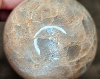 Peach Moonstone Sphere