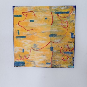 Acrylic on canvas, abstract