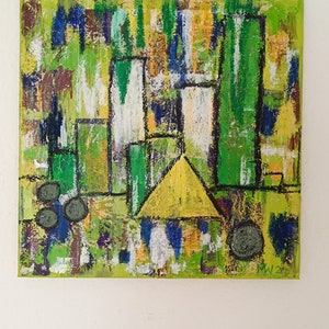 Acrylic on canvas, abstract