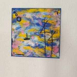 Acrylic on canvas, abstract