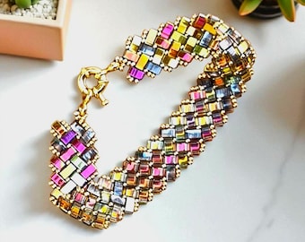 Tila Bead Bracelet - Colorful Handmade Jewelry for Her