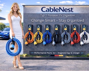 NEW in 2025: "CableNest" - The Smart Universal Holder for EN 62196 Type 2 Charging Cables!