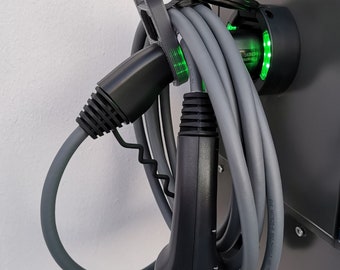 Type 2 charging cable holder ORGANIZER Standard by PP3D for Jetty connectors (BMW, Mini, Hybrid, i3, i4)
