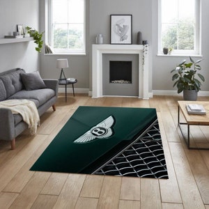Bentley logo rectangular carpet, man cave, for fathers, garage carpet, for birthdays, as a gift, for your workplace, for your office,