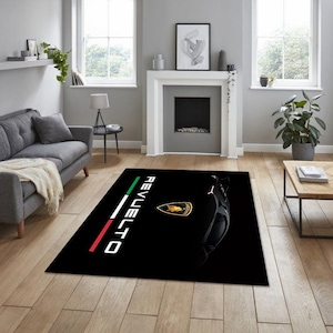 Lamborghini  rectangular carpet, for garage, carpet for your apartment, hobby room rug, man cave rug, for fathers,for your workplace