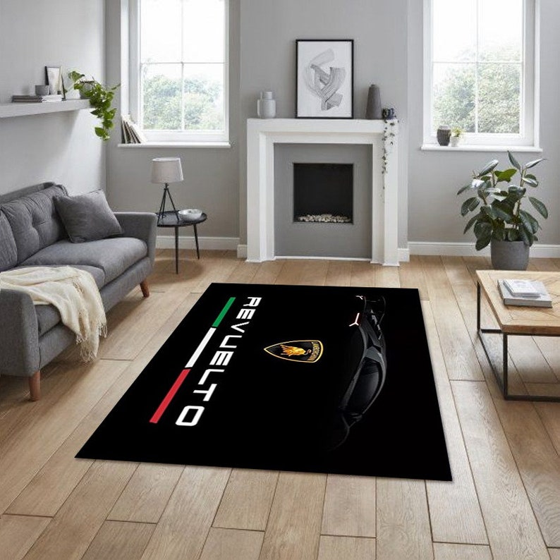 Lamborghini Revuelto Rug, Automotive Garage Decor - Etsy