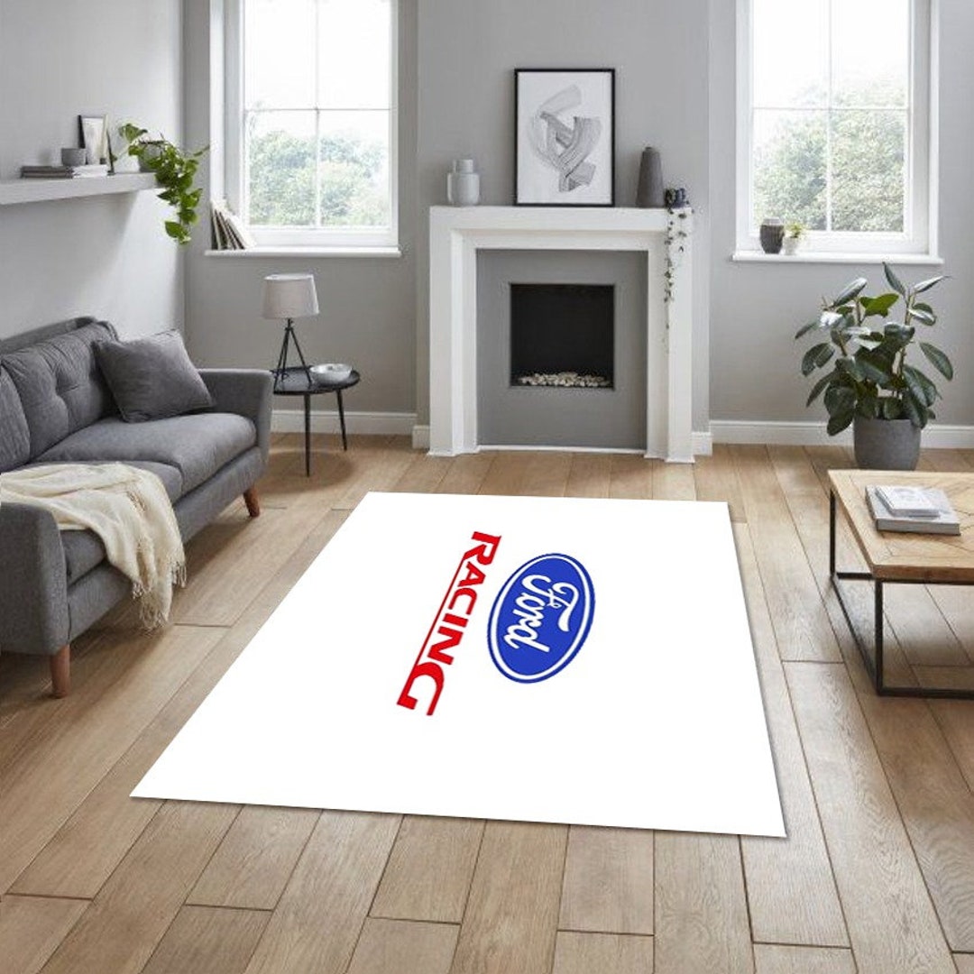 Ford Racing Rug Ford Racing Rug: Garage, Apartment, Man Cave Decor - Etsy