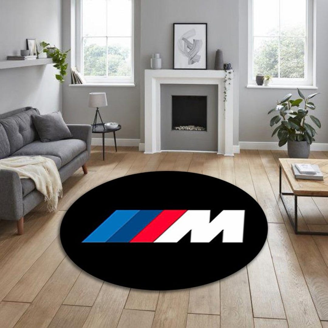 BMW M Logo Rug, Living Room Carpet, Carpet for Your Apartment, Hobby ...