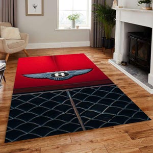 Bentley logo rectangular carpet, man cave, for fathers, garage carpet, for birthdays, as a gift, for your workplace, for your office,