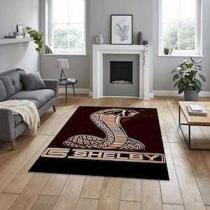 shelby mustang rectangular carpet, man cave carpet, birthday gift, gift for fathers, garage carpet, to reward yourselfto reward yourself