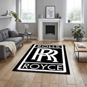 Rolls Royce rectangular carpet, for garage, carpet for your apartment, hobby room rug, man cave rug, for fathers, for your workplace,gift