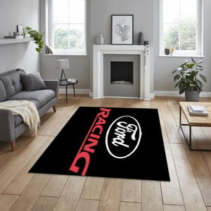 ford racıng rectangular carpet, for garage, carpet for your apartment, hobby room rug, man cave rug, for fathers, for r workplace, birthday