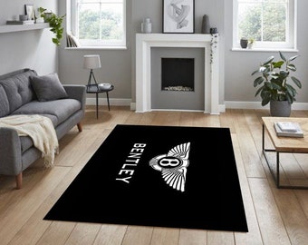 Bentley logo rectangular carpet, man cave, for fathers, garage carpet, for birthdays, as a gift, for your workplace, living room, office