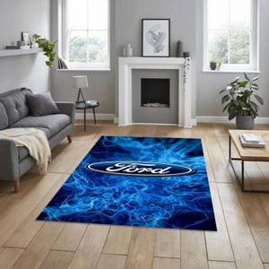 ford rectangular carpet, for garage, carpet for your apartment, hobby room rug, man cave rug, for fathers, for your workplace, birthday