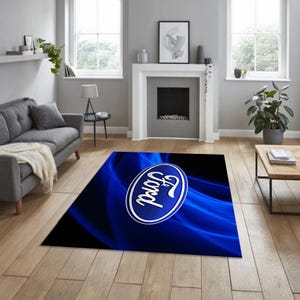 ford rectangular carpet, for garage, carpet for your apartment, hobby room rug, man cave rug, for fathers, for your workplace, birthday