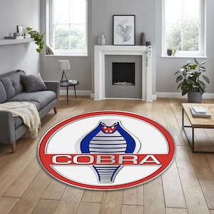 SHELBY MUSTANG round carpet, for garage, living room carpet, hobby room carpet, man cave carpet, for fathers, for your workplace, office