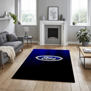 ford rectangular carpet, for garage, carpet for your apartment, hobby room rug, man cave rug, for fathers, for your workplace, birthday
