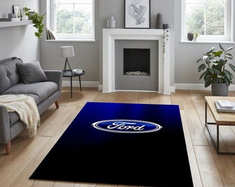 ford rectangular carpet, for garage, carpet for your apartment, hobby room rug, man cave rug, for fathers, for your workplace, birthday