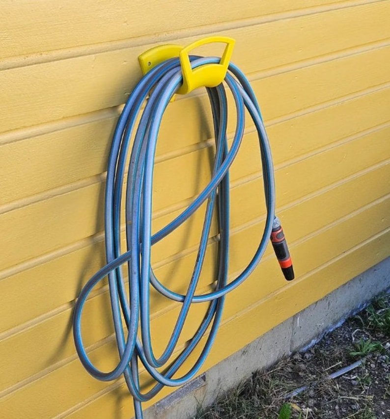Wandhalterung Gartenschlauchhalter | Einfache Installation, abgewinkelte gerade Schraubenlöcher | Langlebiges, rostbeständiges Design Bild 2