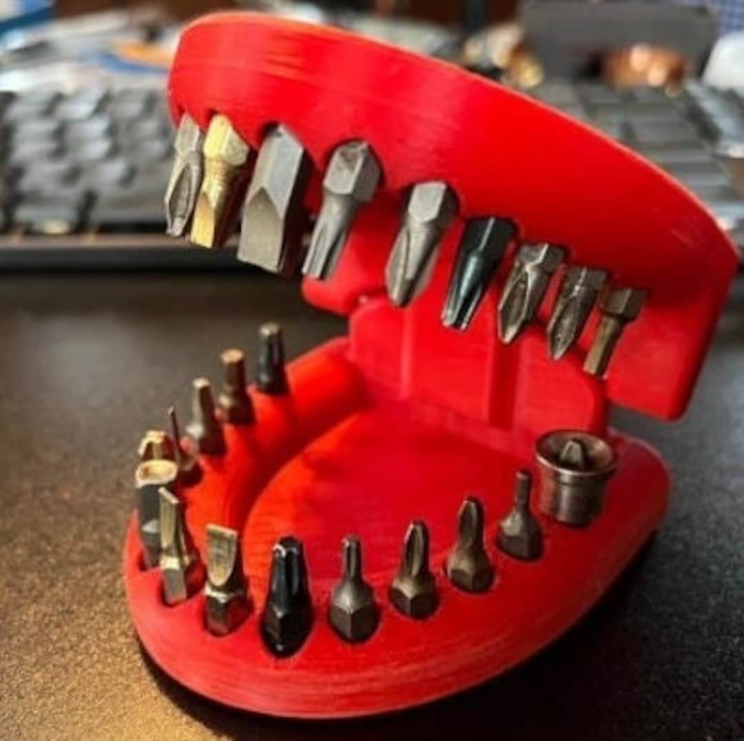 Hex Bit Holder Dentures | Clever Storage for Hex Bits | 8mm Magnet ...