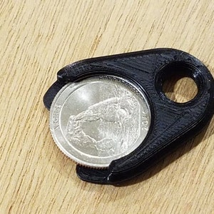 ショッピングカート コインホルダー キーチェーン | 米国 25 セント硬貨に対応