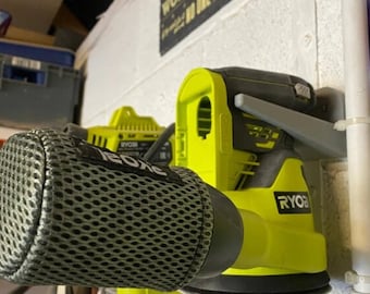 Lijadora orbital Ryobi R18ROS Soporte de gancho / Ajuste personalizado / Durable y confiable