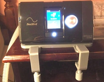 AirSense 10 CPAP Machine Holder for Nightstand – Secure Base with Clamping Tabs and G Clamps