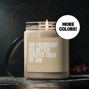 Funny Gift For Best Friend, Friendship Candle, Birthday Gift,  Soy Wax Candle Gift, Custom Gift, Friendship Gift, Best Friend Present, BFF