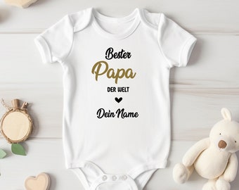 Babybody Bester Papa Schwangerschaft verkünden / Babybody personalisiert / Du wirst Papa Body / Schwangerschaft verkünden