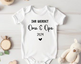 Baby bodysuit You will be grandma & grandpa / Announce pregnancy / Pregnancy announcement / You will be grandma grandpa bodysuit / You will be aunt uncle