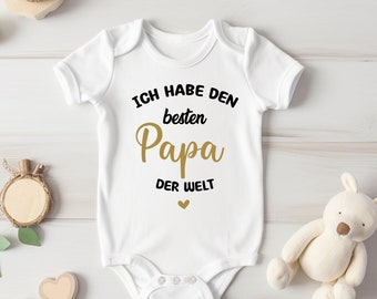 Babybody Baby Body PAPA "Ich habe den besten Papa der Welt / Schwangerschaft verkünden / Du wirst Papa / Hallo Papa