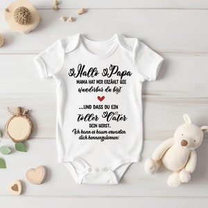 Baby Body Hello Dad HEART Red Announce Pregnancy / Baby Body Personalized / You Will Be Daddy Body / Announce Pregnancy