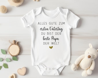 Erster Vatertag Baby Body / Alles gute zum ersten Vatertag Baybody / Vatertag Body Geschenk / Vatertagsgeschenk