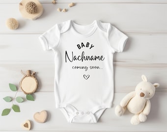 Body bébé prénom bébé à venir / annonce grossesse / annonce grossesse / cadeau naissance / body bébé personnalisé