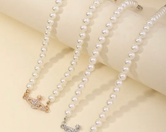 Vivienne Westwood inspired pearl Necklace