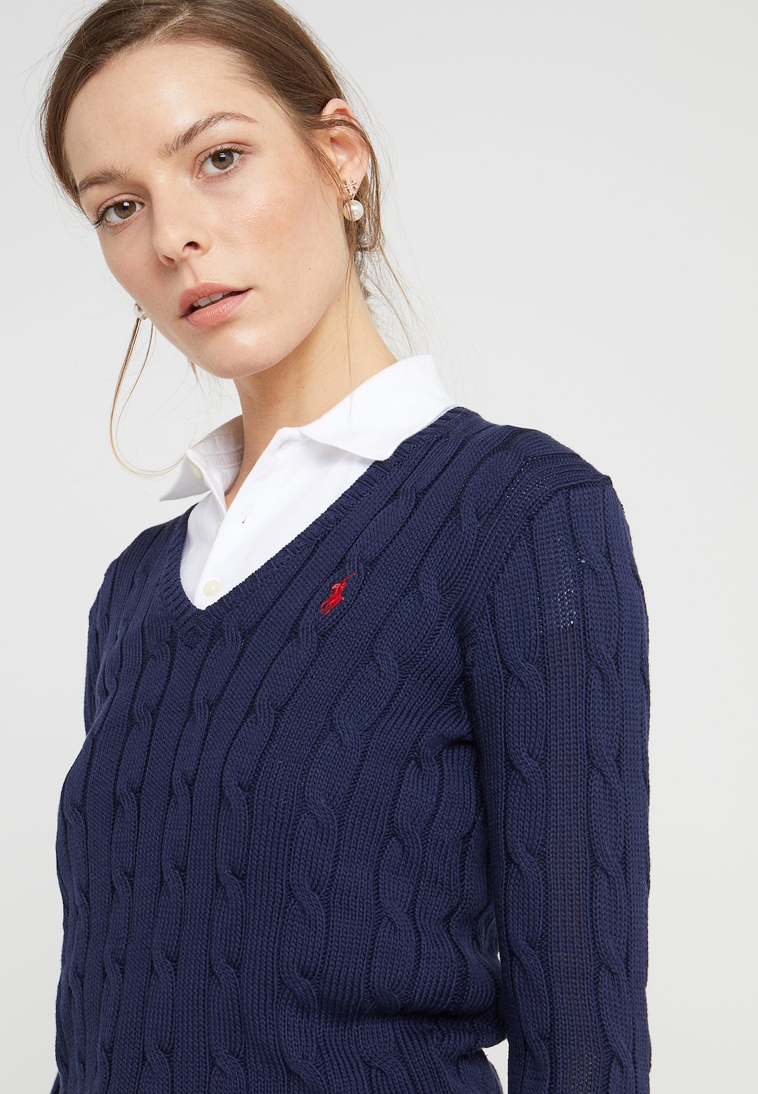 maglione trecce polo ralph lauren