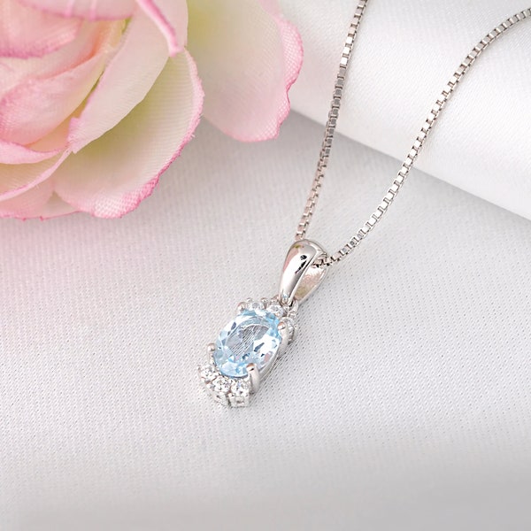 Collar Colgante Piedra Natural de Plata Ley para regalo, Colgante de boda, piedras preciosas Azul-Rojo, estilo Nature, junto a diamantes.