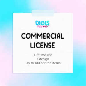 DigiMarvels Commercial License for 1 Design | Lifetime Use