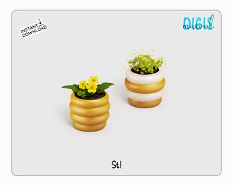 Vaso para Plantador Beehive STL | Arquivo de Impressão 3D para Decoração de Casa