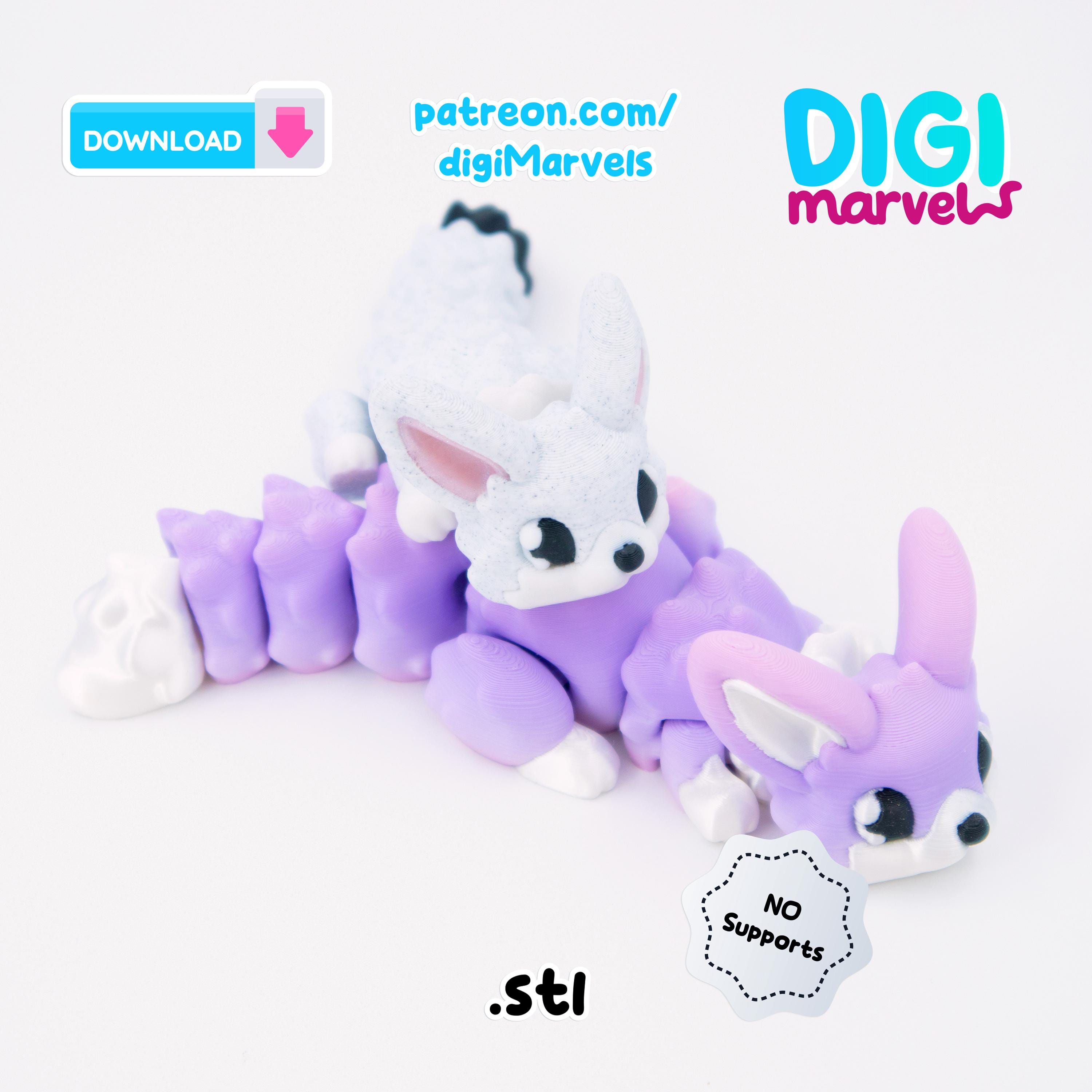 Zoros Impreso En 3D De Nueve Colas – Figura Flexi Multiarticulada, Juguete Antiestrés Y Decorativo, Regalo Original Para Coleccionistas