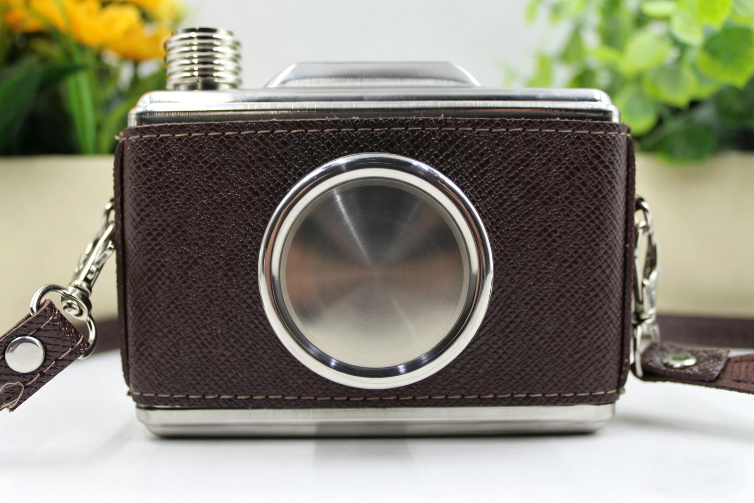 Camera Shaped Water Bottle, Vintage Flask, Photographer Gift, Travel ...