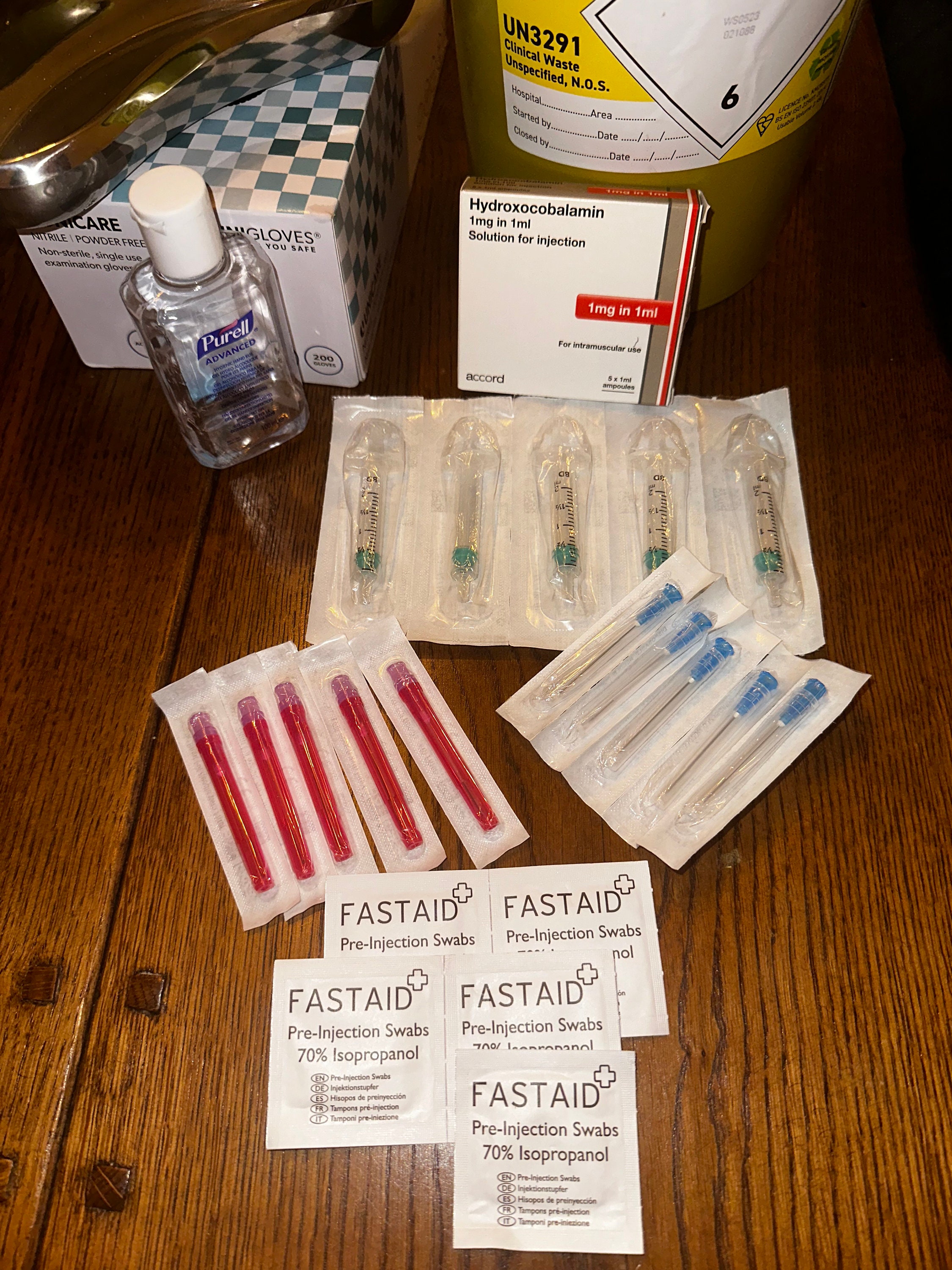 5 X Vitamin B12 Ampules. Vitamin B12 Injections Etsy Australia